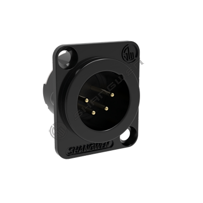 XLR 4pinmale socket